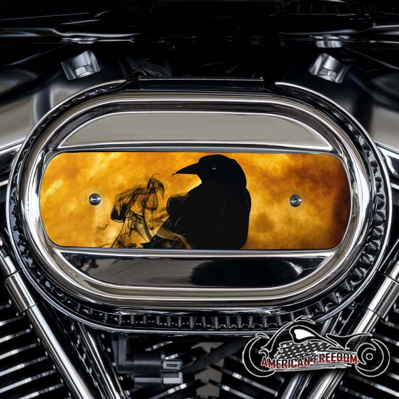 Harley Davidson M8 Ventilator Insert - Smoking Raven